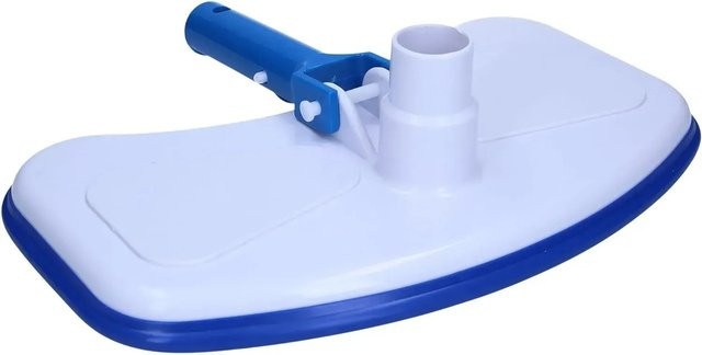 Amapool Pool-Bodensauger Basics Extra Schwere Ausführung in Blau und Weiß mit Bürste - Bild 1
