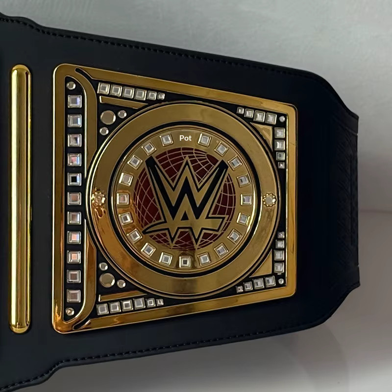 Bandai WWE Schwergewichts-Champion-Goldgürtel-Replik, Metall - Bild 3