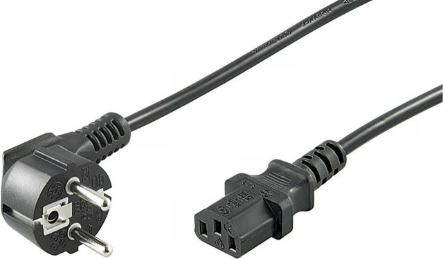 Microconnect Stromkabel Schwarz 10 m mit C13-Koppler und CEE7/7 (PE0104100) - Bild 1