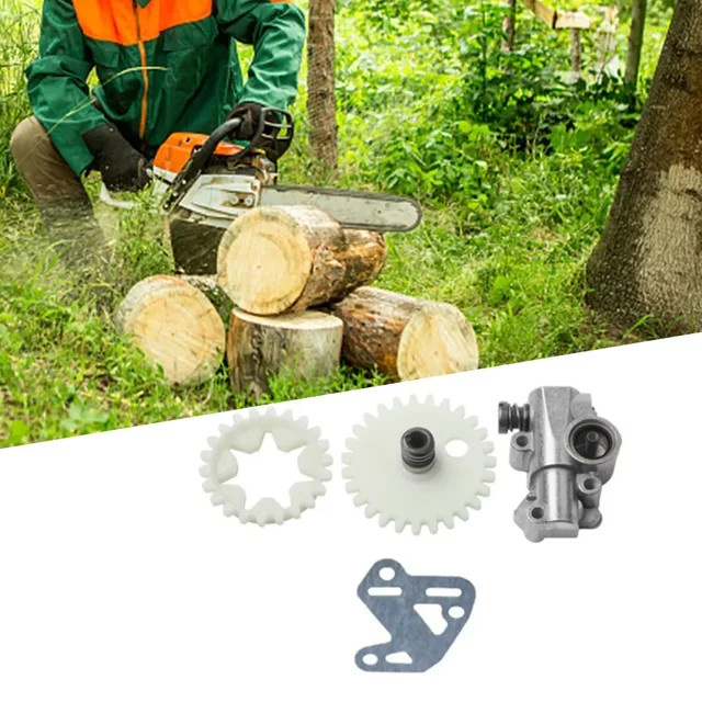 DAZZLEEX MS380 381 Ölpumpen-Zahnrad-Kit in Weiß für Gartenrasenmäher - Bild 1