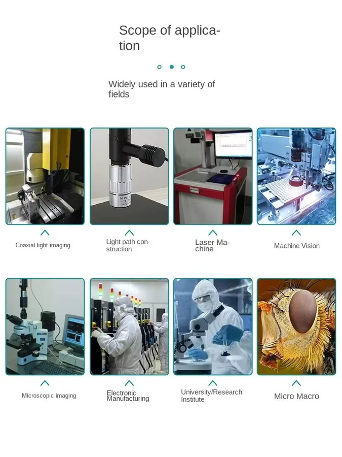DUTRIEUX APO Infinity Mikroskop-Objektivlinse, 20-fach metallografisches apochromatisches Flachfeld-Objektiv mit extrem langem Arbeitsabstand, Silber - Bild 4