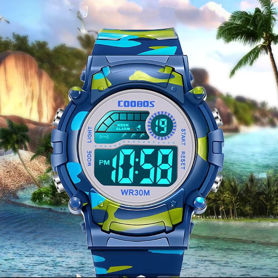 JBAILI Digitaluhr, Kunststoff, Kinder, wasserdicht, Beleuchtung - Bild 2