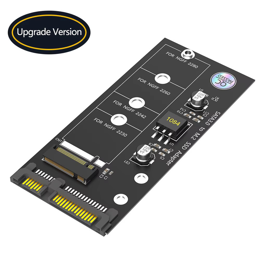 deepartner SATA 3.0 zu M.2 NGFF Adapter für Key B-M SSD zur 6G Schnittstellenkonvertierung (nicht für M.2 NVMe geeignet) - Bild 2
