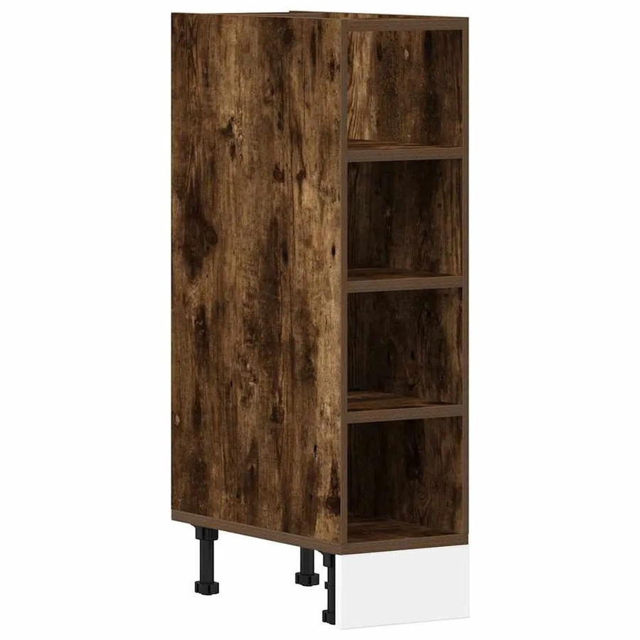 vidaXL Unterschrank Riga in Räuchereiche, moderner Küchenunterschrank mit Scharniertüren, Farbe Braun, B/T/H: 20 x 44,5 x 81,5 cm - Bild 2