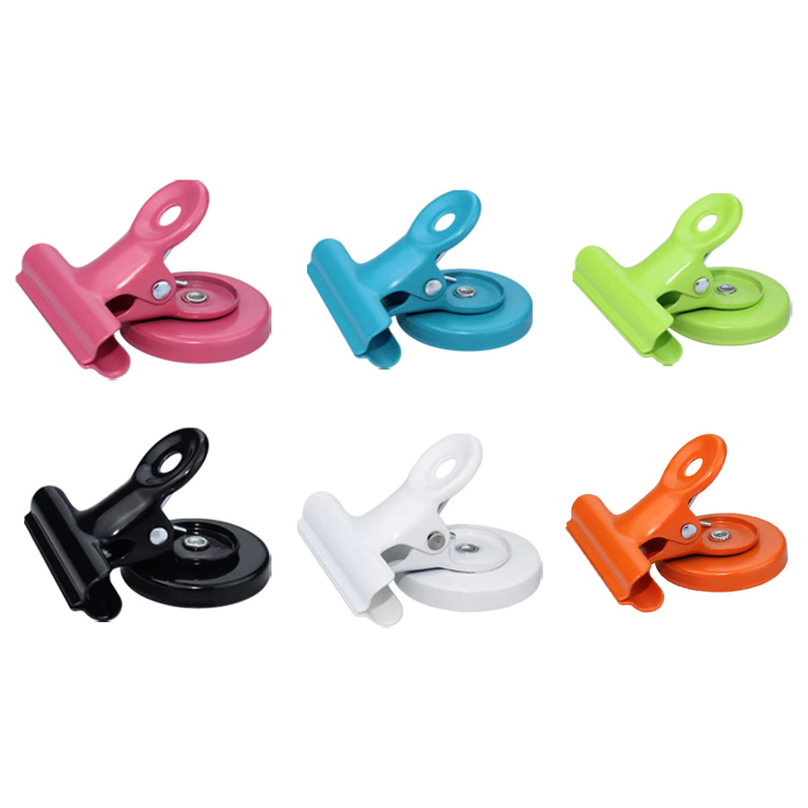 5 Stück magnetische Clips in Grün für Kühlschrank und Whiteboard - Bild 2