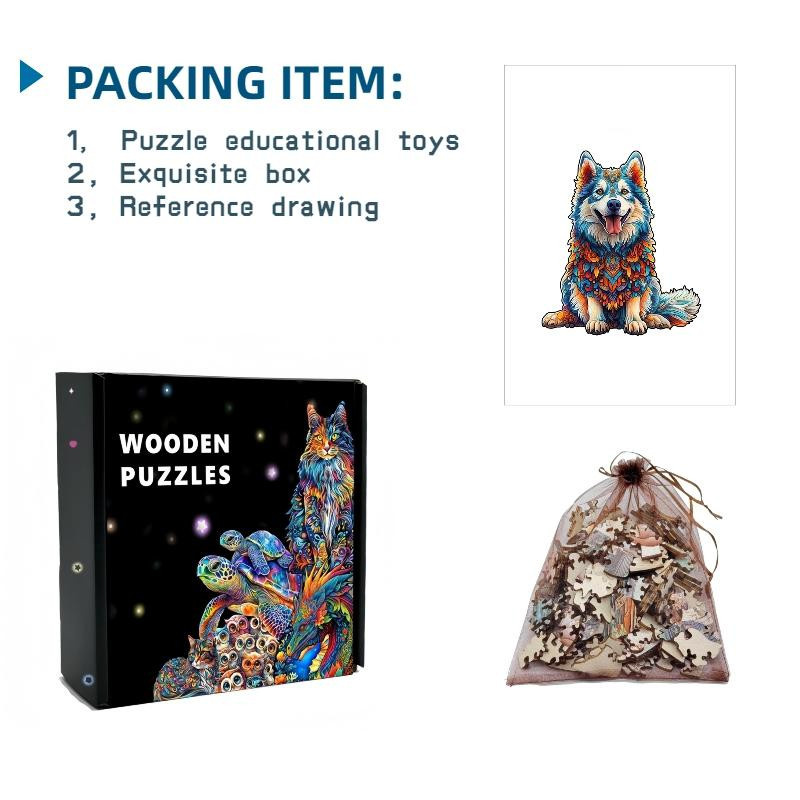 Yiran toy Mysteriöse Tierpuzzles Hund Puzzle ab 14 Jahren - Bild 2