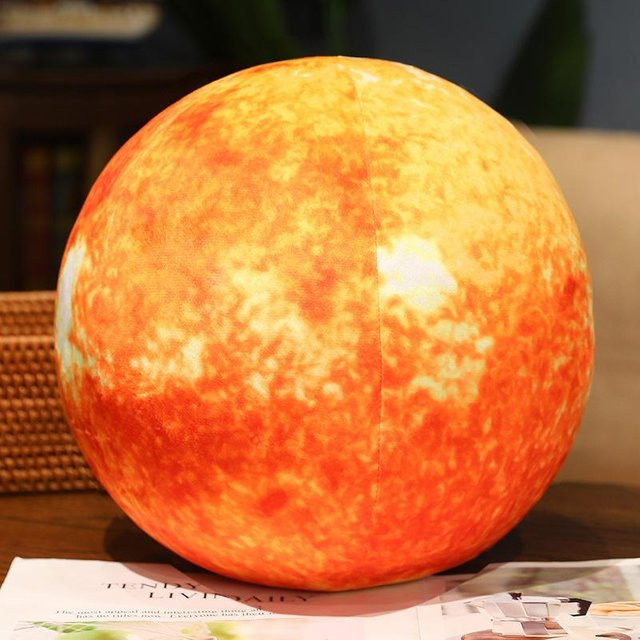 Simulation Erde Mond Sonne Mars Kugel Plüschtier Kissen, ab 3 Jahre - Bild 1