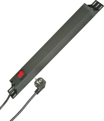 Kopp 930705028 Steckdosenleiste 19 Zoll 7fach Schwarz mit Schutzkontakt - Bild 1