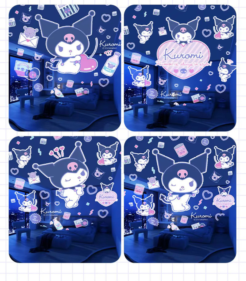 Bandai Kuromi Rotierender Sternenhimmel-Projektor mit Cinnamoroll-Muster als Kawaii Atmosphärenlicht und Geburtstagsgeschenk - Bild 3