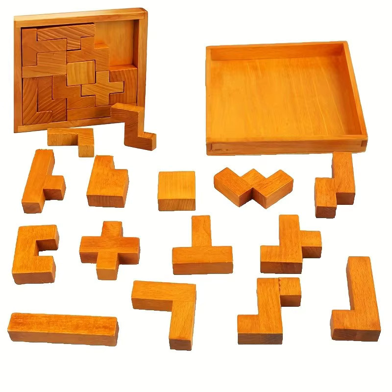 Monkey Man Busaurus Holz-Rätselpuzzle, Braun, Fortgeschritten - Bild 3