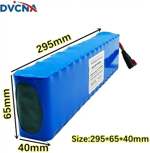 Lerp Lithium-Ionen-Akku 60V 38Ah 18650 mit BMS und Ladegerät, 38000mAh, Schwarz-Blau - Bild 1