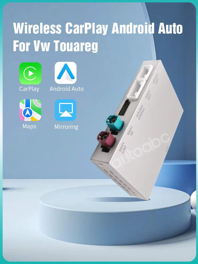 AUTOABC Wireless CarPlay und AirPlay Modul mit Android Auto und Kameraunterstützung für VW Touareg RNS850 7P - Bild 7