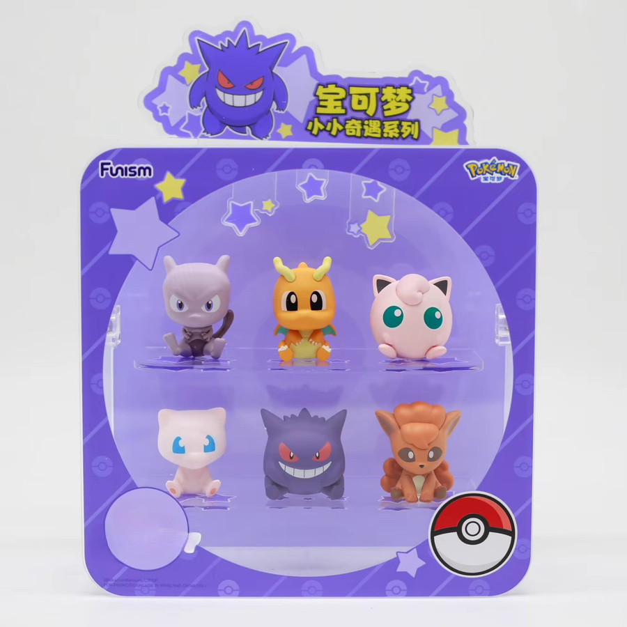 FUNISM Pokemon Blind Box Spielzeug-Minifiguren, Gengar, Dragonite, Mewtwo, Vulpix, Jigglypuff, Mew - Bild 2