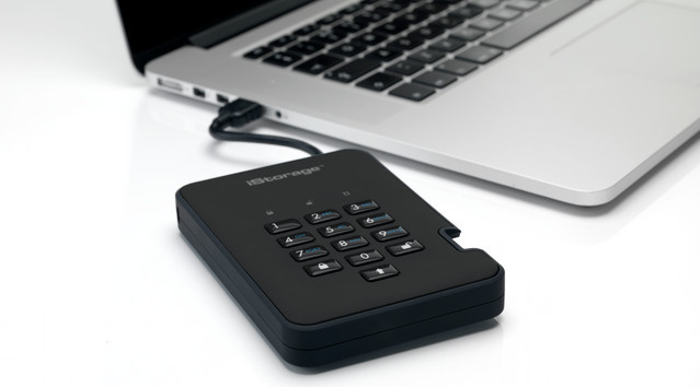 iStorage diskAshur 2 Externe Festplatte 1TB, 2.5 Zoll HDD, USB 3.2 Gen 2, Schwarz - Bild 2