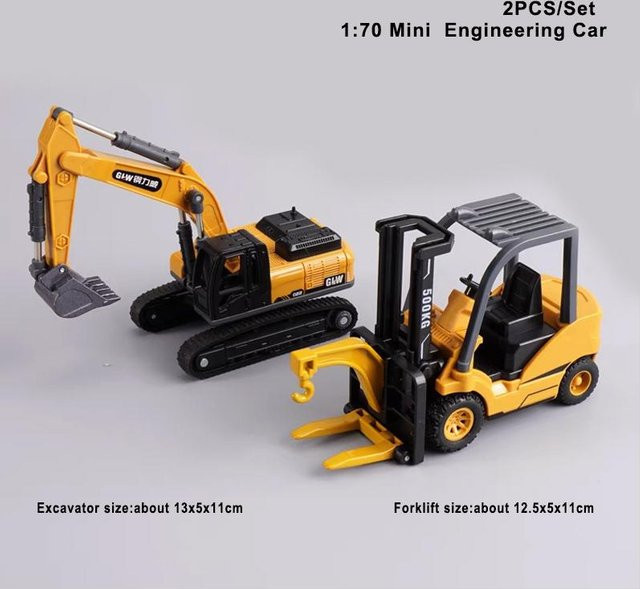 Linyi toy car Mini Ingenieur-Druckguss-Autos Set, Baufahrzeuge, ab 3 Jahren - Bild 1