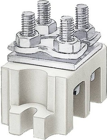 Siemens Klemme 8JH404 1-polig isoliert in Grau, 143A, Zu-/Abgang 1x 4-35mm2 - Bild 1
