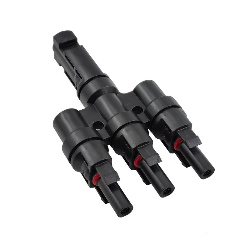 CNMAWAY Solar-PV-Photovoltaik-Solarstecker Set mit 3-zu-1 T-Zweig, IP67, Schwarz, männlich und weiblich, DIY-Solar-Kit für Parallelschaltung - Bild 3