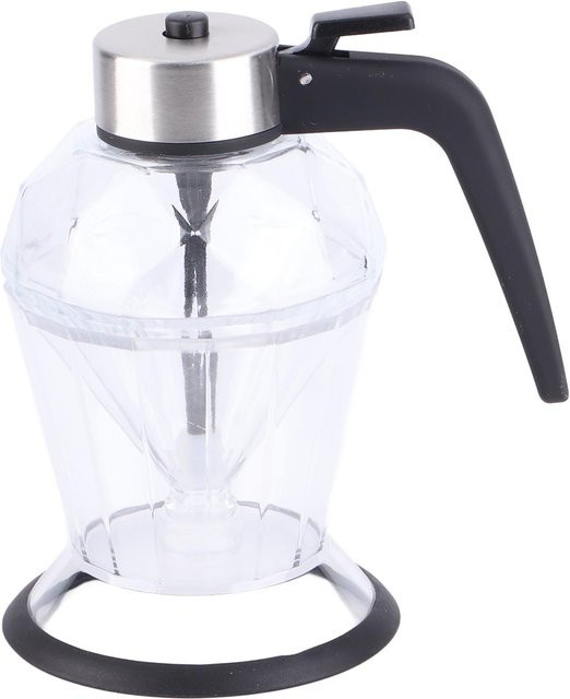 CosyHome Diamant-Honigflaschenpresse aus Glas in Grau, 200 ml, handlicher Ölspender für Sojasauce und Honig, transparent - Bild 1