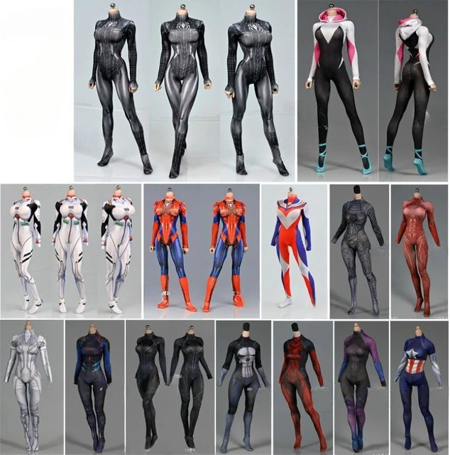Hot Toys Anime Girls Fighter Hero Overalls, Actionfigur Zubehör, Schwarz - Bild 1