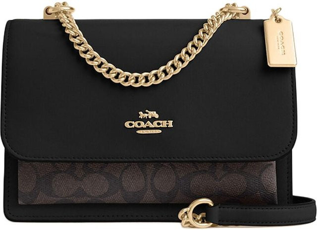 Coach Umhängetasche, Canvas, Damen, Walnuss Schwarz, Beige - Bild 1