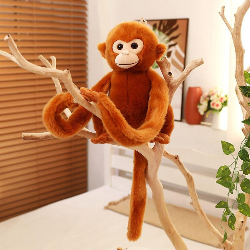 Goldener Affe Plüschtier Weiche Stoffpuppe - Bild 3