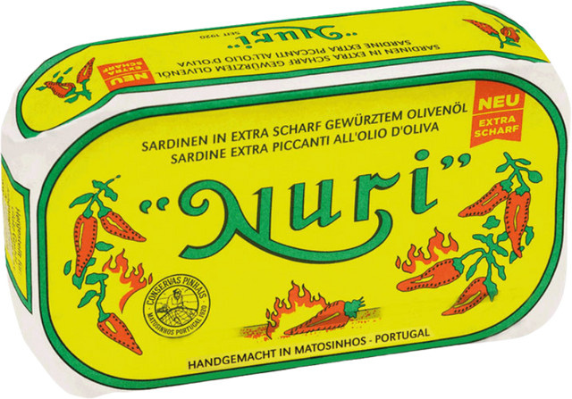 Nuri Sardinen in extra scharf gewürztem Olivenöl 125 g - Bild 1