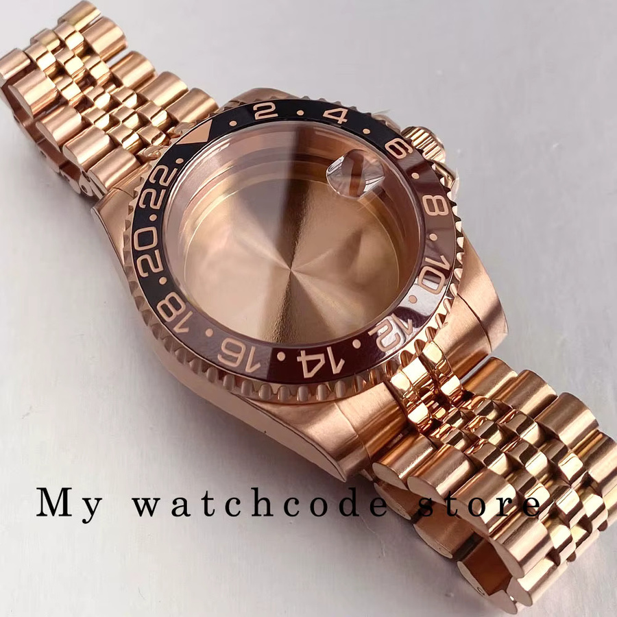 tandorio Uhrengehäuse Edelstahl, Roségold, 40 mm, Herren - Bild 5