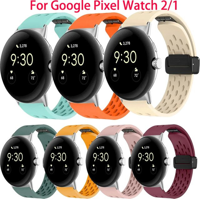 Silikonarmband für Google Pixel Watch 2, Magnetisch, Unisex - Bild 1