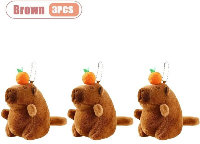 Yiran toy Cartoon Capybara Plüsch Schlüsselanhänger, Puppe, nicht für Kinder unter 3 Jahren - Bild 1