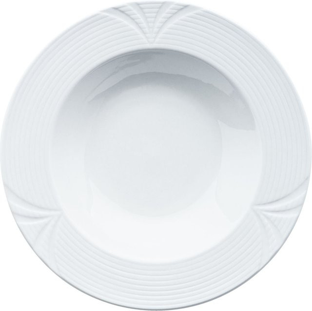 PULSIVA Teller Rena tief, weiß, Porzellan, 6er Pack, Durchmesser: 23 cm, Höhe: 4,2 cm, 340 ml - Bild 1