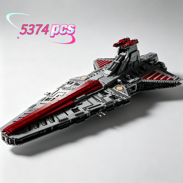 Potdemiel Star Wars Venator-Klasse Republic Angriffskreuzer, Bausteine, 5374 Teile - Bild 1