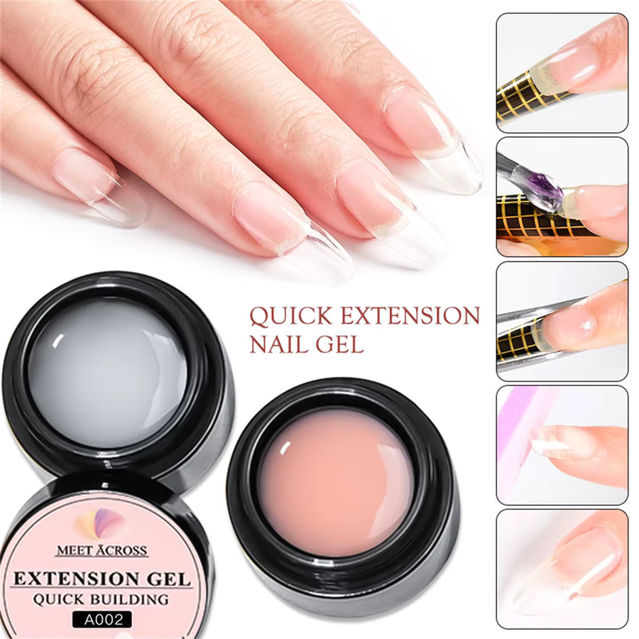MEET ACROSS Nagelgel Nude Pink, 8 ml, Glänzend - Bild 3
