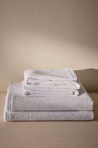 Jotex DARCY Handtuch-Set 4er-Pack aus Baumwolle in Weiß - Bild 1