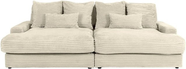 Calazo Sofa in Beige aus geripptem Cord ohne Schlafmöglichkeit Breite: 266 cm