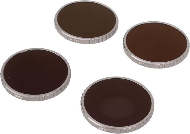OutsideWorld ND Filter Kit für Osmo Action 4, 4er Set Neutraldichte Filter ND8 ND16 ND32 ND64, Grau - Bild 1