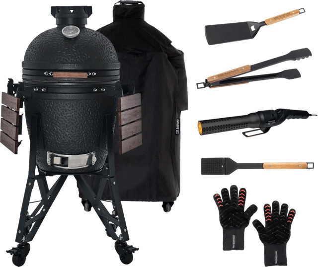 The Bastard Urban Medium Kamado Komplettes Starterset in Schwarz - Bild 1