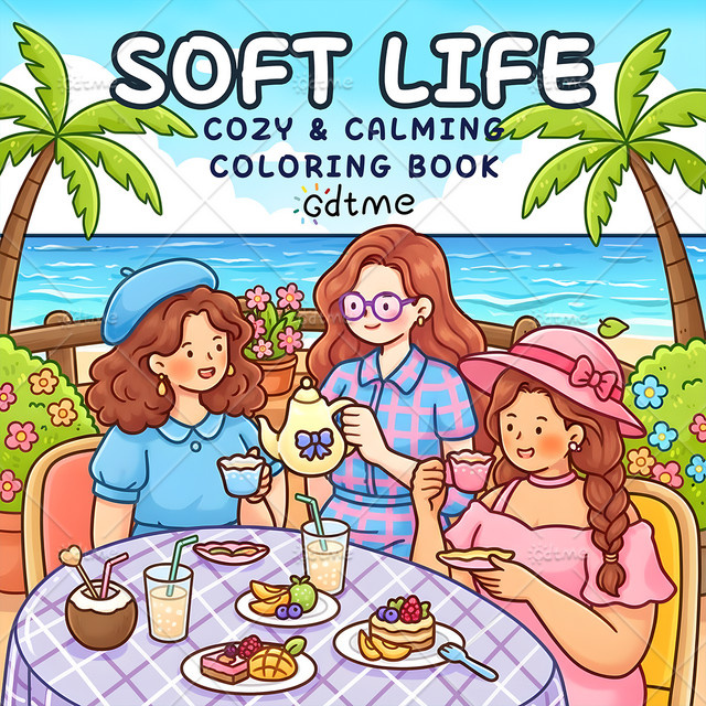 SOFT LIFE Malbuch für Erwachsene mit auffälligen Mustern in Multicolour - Bild 1