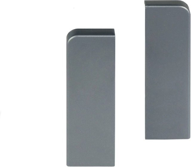 Kosche Endkappen für Kosche Sockelleiste in Silber, 2 Stück - Bild 1