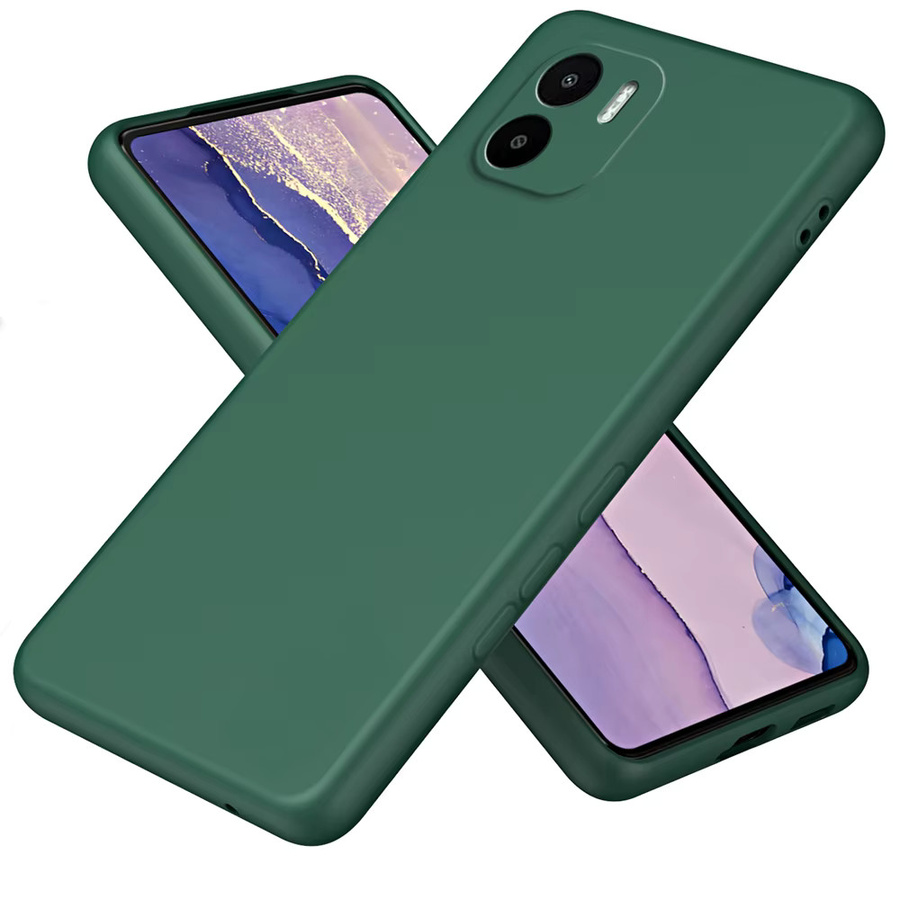 Stoßfeste TPU-Schutzhülle aus flüssigem Silikon für Xiaomi Redmi A1 und A2 in Rot - Bild 2