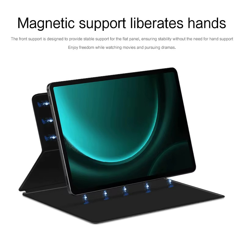 Intelligente Adsorptions-Magnethülle für Samsung Galaxy Tab S11 Ultra, S10 Lite und S9 FE in Schwarz und Grün - Bild 3