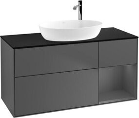 V&B Waschtischunterschrank Finion in Anthrazit, Breite: 120 cm, Tiefe: 50,1 cm, Höhe: 50,1 cm - Bild 1