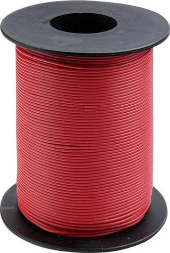 Donau Elektronik Schaltdraht 105-0-100 Einadrig Rot 100 m mit 1 x 0,20 mm² - Bild 1