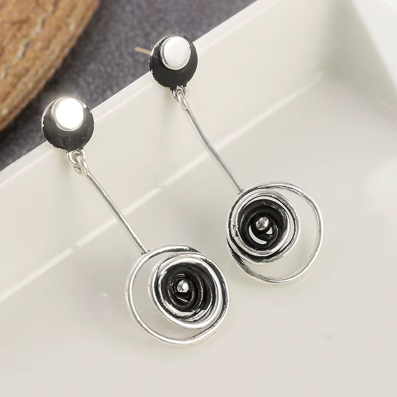 Futz Ohrringe, Vintage, Silber, Damen - Bild 4