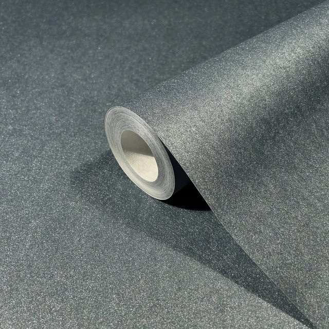 Marburg Vliestapete Uni Metalloptik Modern Grau-Blau Breite: 0,7 m, Länge: 10,05 m - Bild 1