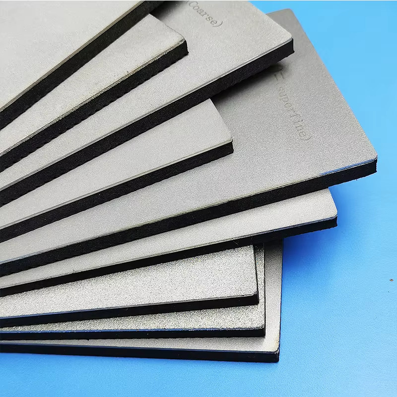 RSCHEF Diamantschleifstein Messerschärfer mit rutschfester Basis, Grau, 80-3000 Grit - Bild 2