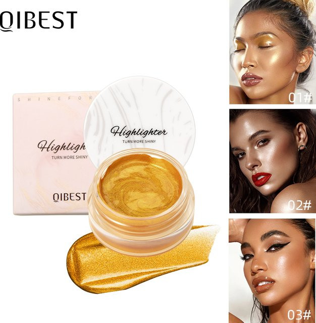 QIBEST Glitzer-Highlighter-Creme, Schimmernd, Unisex - Bild 1