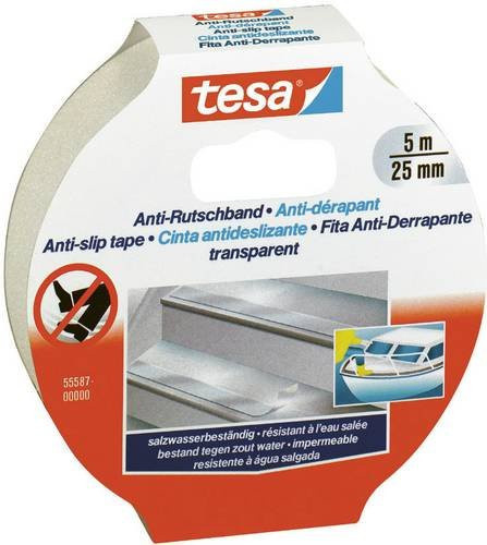 tesa Anti-Rutschband transparent, Länge: 5 m, Breite: 25 mm - Bild 1