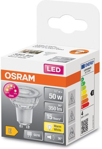 Osram LED Spot GU10 Reflektor Warmweiß dimmbar 3,7 W 2700K - Bild 2