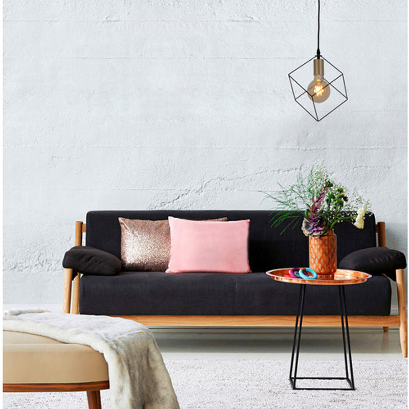 Näve Pendelleuchte Canto Schwarz E27 Modern Würfelförmig Durchmesser: 16 cm - Bild 2