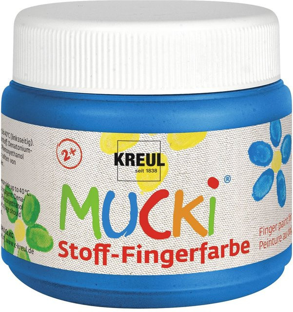 MUCKI Stoff-Fingerfarbe, Blau, 150 ml - Bild 1